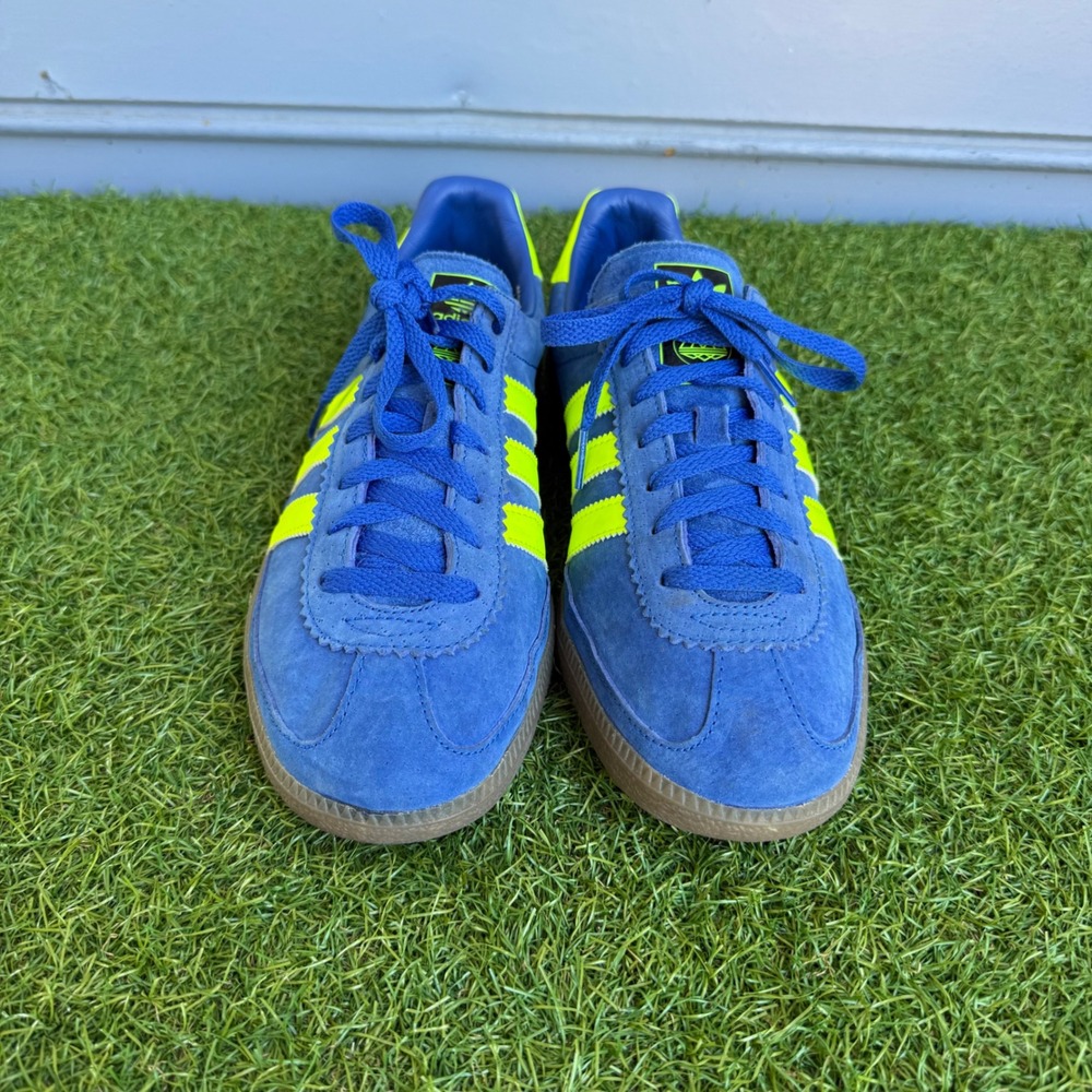 Adidas Whalley Spezial Shoes‎ Active Blue Solar Yellow Gum Mens Size 10.5 F35717